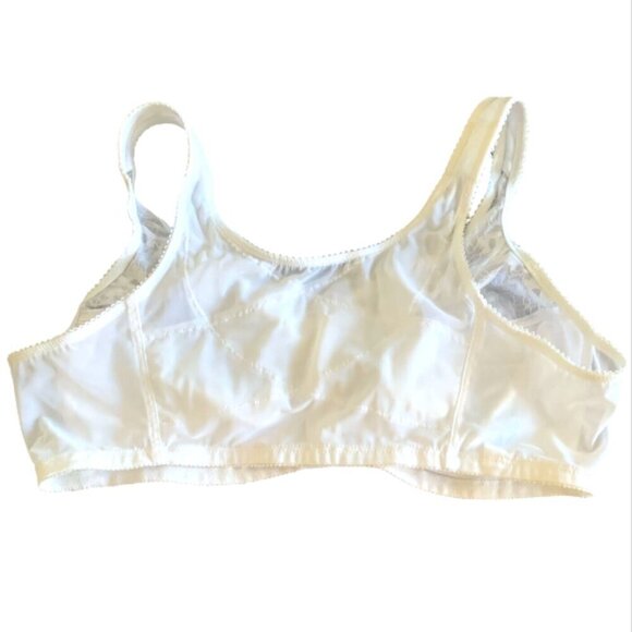 Exquisite Form 565 Posture Front Close Wire-Free Bra Sz 42C White 131G - Picture 4 of 7